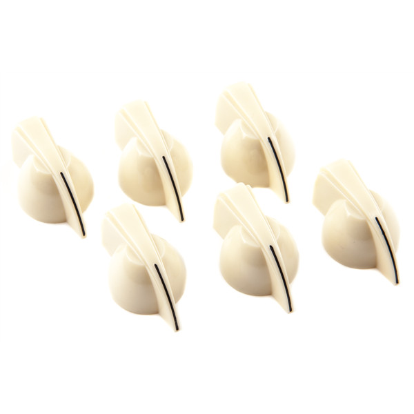 Fender Chicken Head Amplifier Knobs (6) - Cream