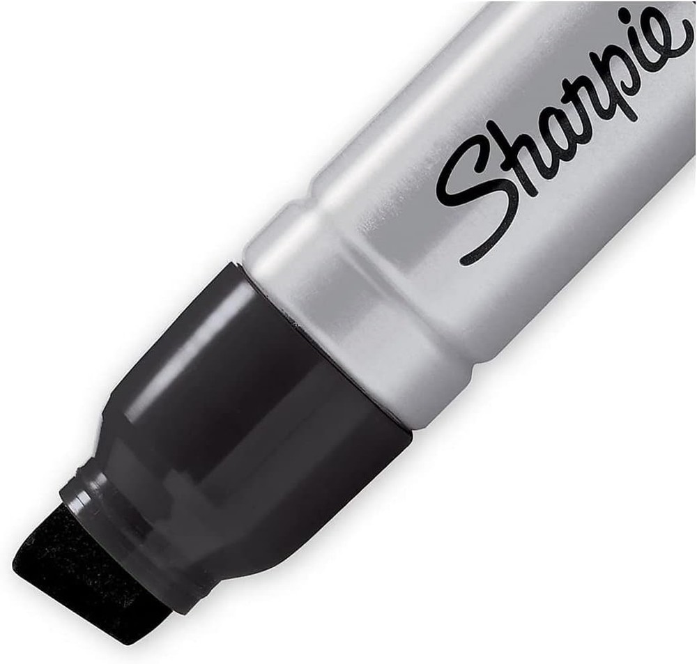 Magnum Permanent Markers, Oversized Chisel Tip, Black, 12 Count - Office, Hom...