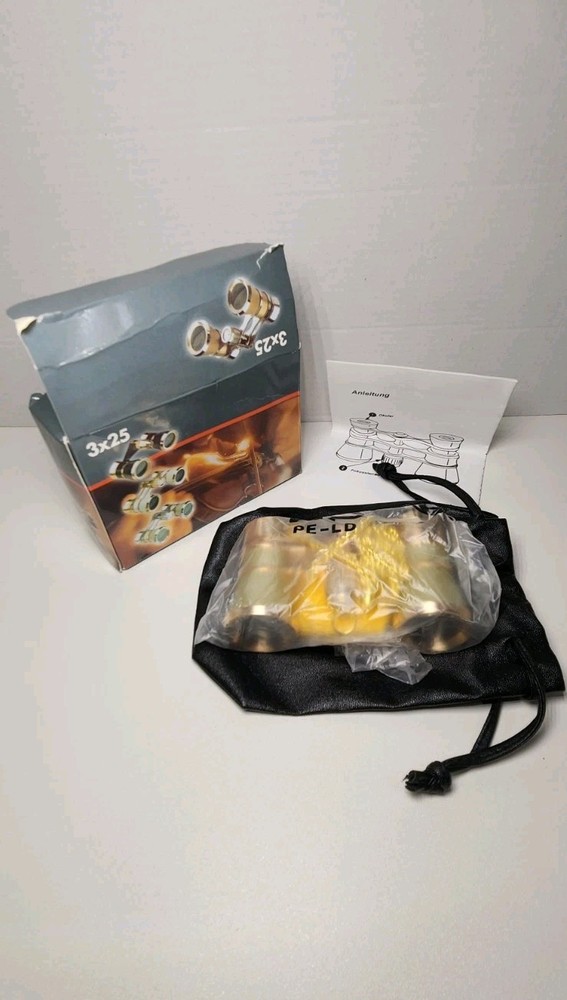 3X25 Binoculars Low-Light Vision Telescope Compact High Definition Open Box New.