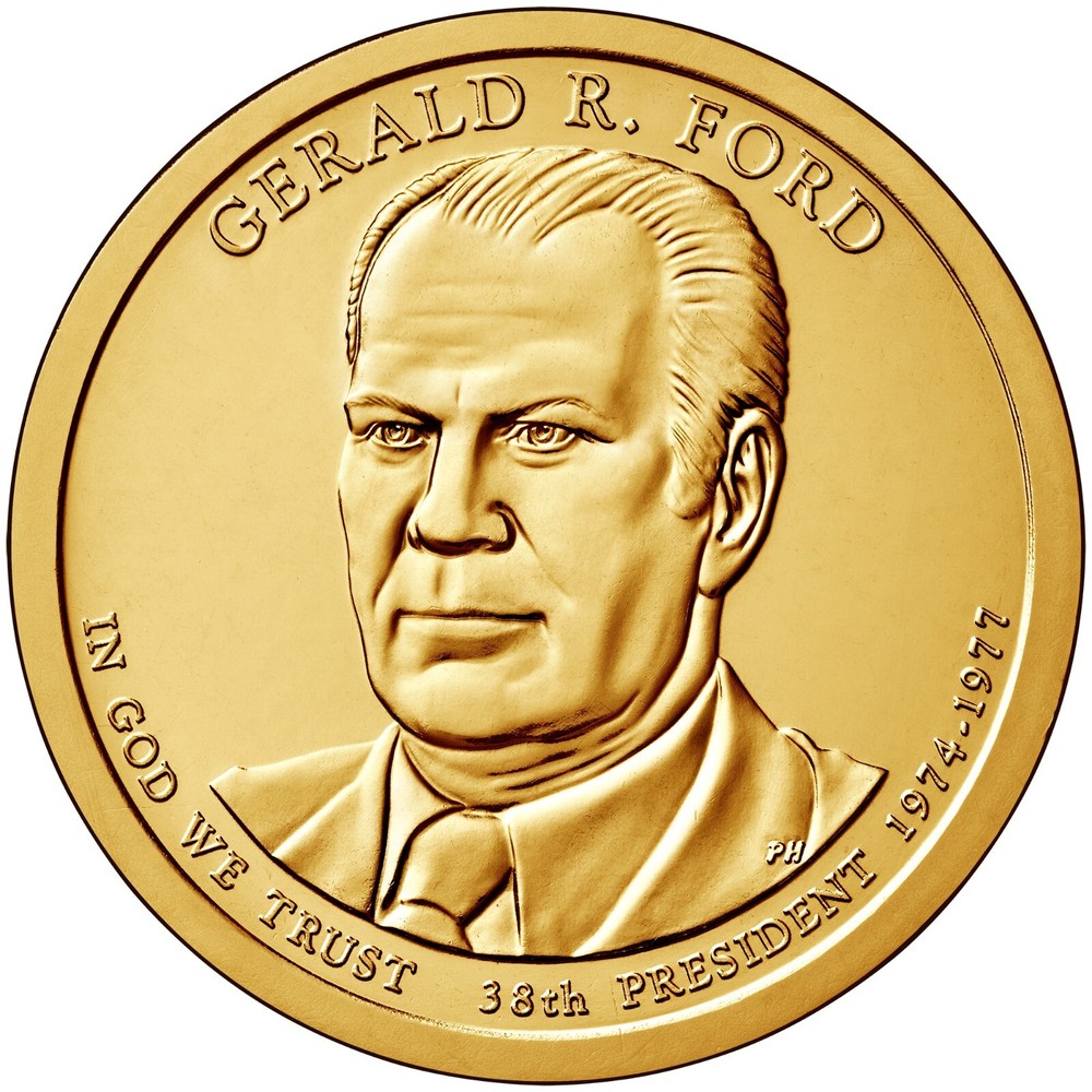 2016 D Gerald Ford Presidential Dollar From Mint Roll