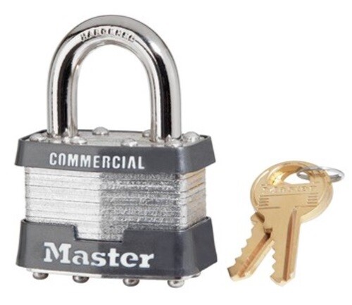 Master Lock 1KA-2179  1-3/4" Laminated Keyed Alike Laminated Padlock