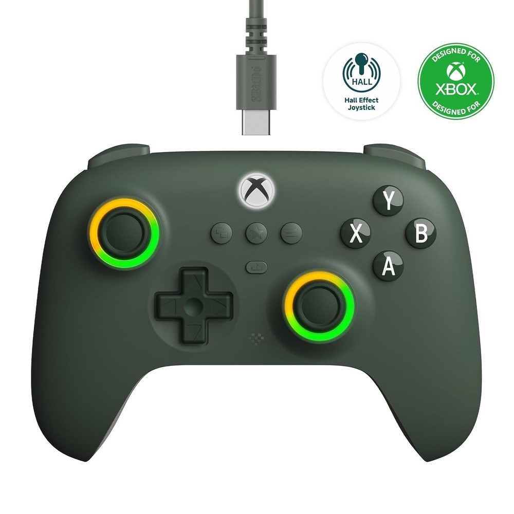 8BitDo Ultimate C Wired Controller Xbox Hall Effect RGB Fire Ring PC
