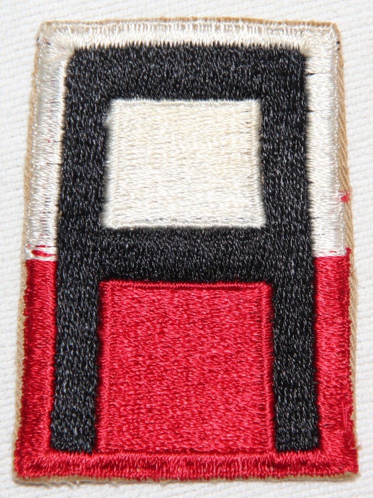 ORIGINAL POST WWII FIRST ARMY PATCH, CUT EDGE, WHITE BACK