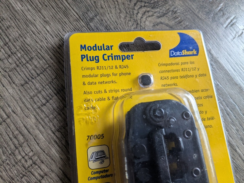 DataShark 70005 Modular Plug Crimper Tool Data/Phone Cable RJ45 RJ11