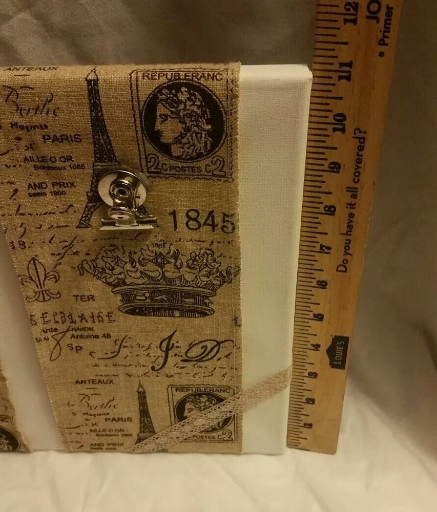Paris Theme Handmade Picture frame/ Memory Board.
