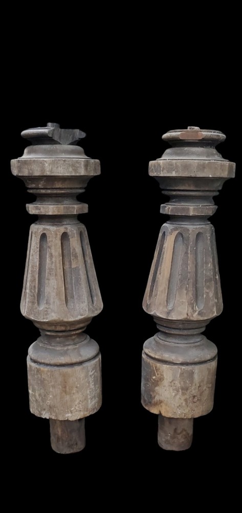 Pair Of Massive Newel Post GAM0238