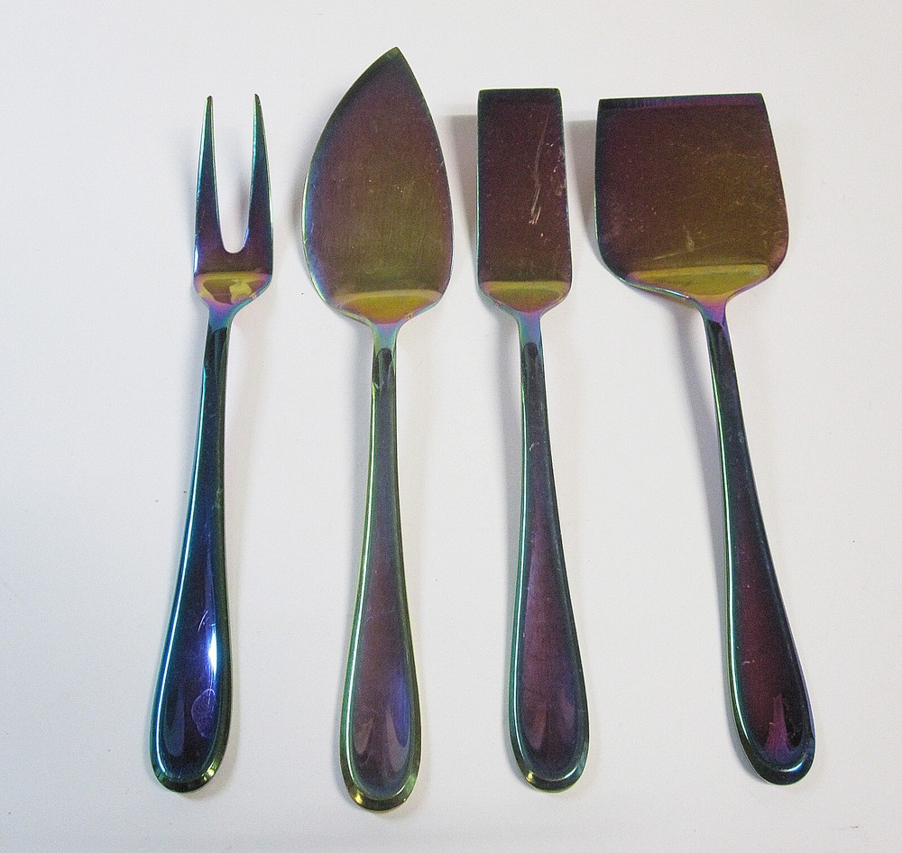 Cambridge CELESTE RAINBOW 4-PC Cheese Serving Set Stainless