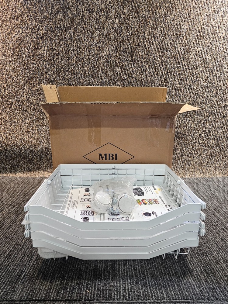 Home 365 5-Tier Collapsible All-Purpose Rack w/ Wheels in White V46534 202000