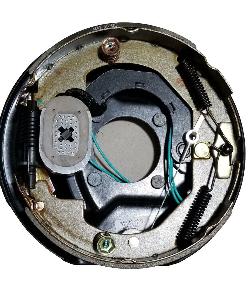 FOUR Trailer Backing Plate Brake Electric 10" Fits Dexter Nev-R-Adjust 3500 Self