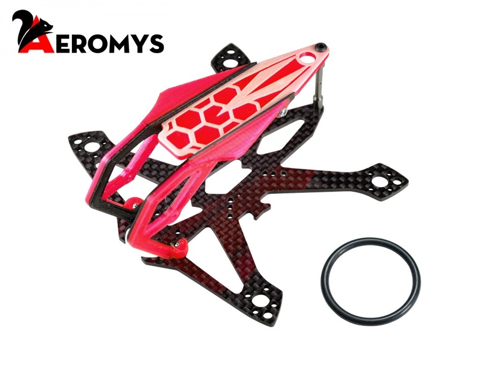 Microheli AEROMYS 100 Racing Frame Kit (RED)