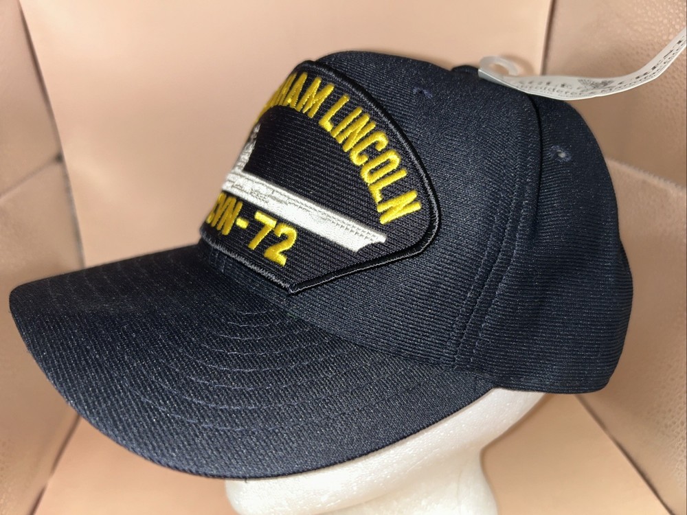 USS ABRAHAM LINCOLN CVN-72 Baseball Hat Cap SnapBack NWT Eagle Crest