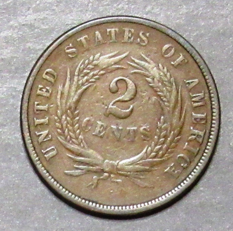 1867 Two Cents Pleasing F