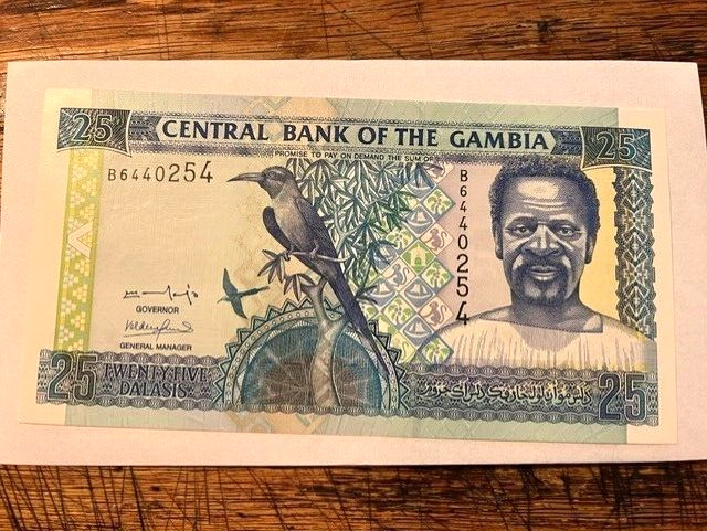 ND Gambia 25 Dalasis Note/CU #1614