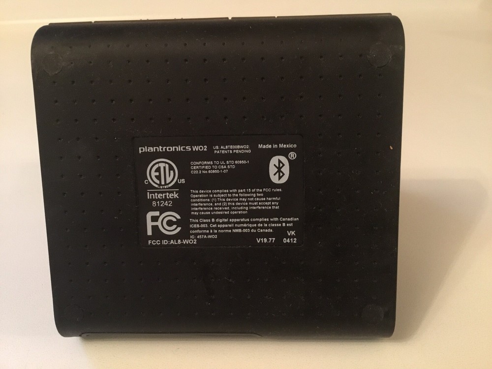 Plantronics W02 USB DECT 6.0 Wireless Bluetooth Headset