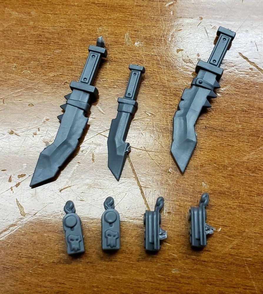 Warhammer 40k Ork Bits Kommando Choppas & Utility Knives