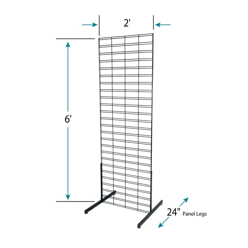 SSWBasics SlatGrid Stand 2' X 6' - Slatgrid Wall Unit