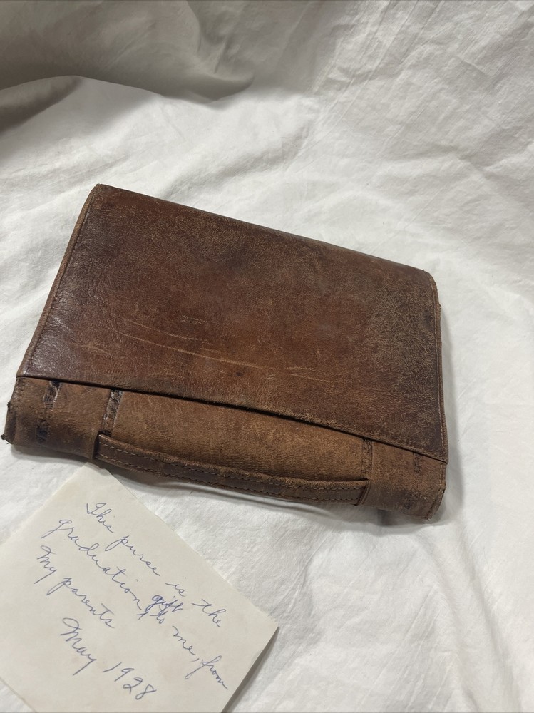 Vintage Leather Purse 1928