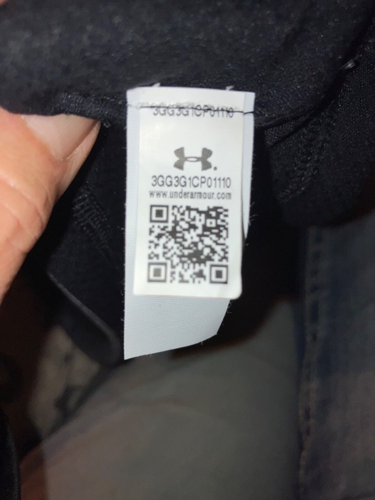 mens underarmour microfiber headband grey