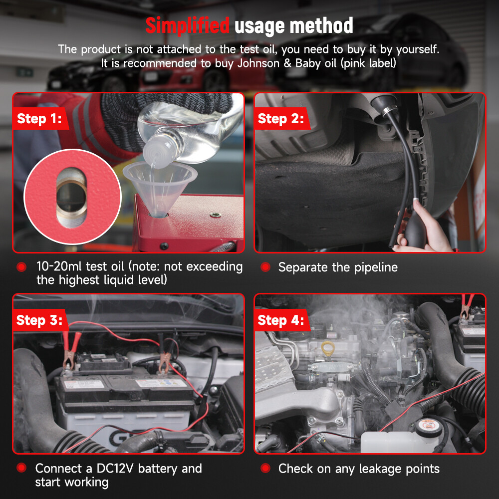 Universal Car EVAP Smoke Machine Vacuum Leak Detection Tester Diagnostic Tool