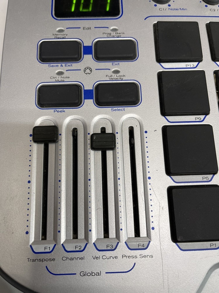 M-Audio Trigger Finger MIDI Controller with Pads -tested Working *Read - As Is*