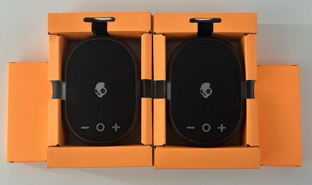 Skullcandy Kilo Wireless Waterproof Bluetooth Speaker with Case Bundle, 2-pack