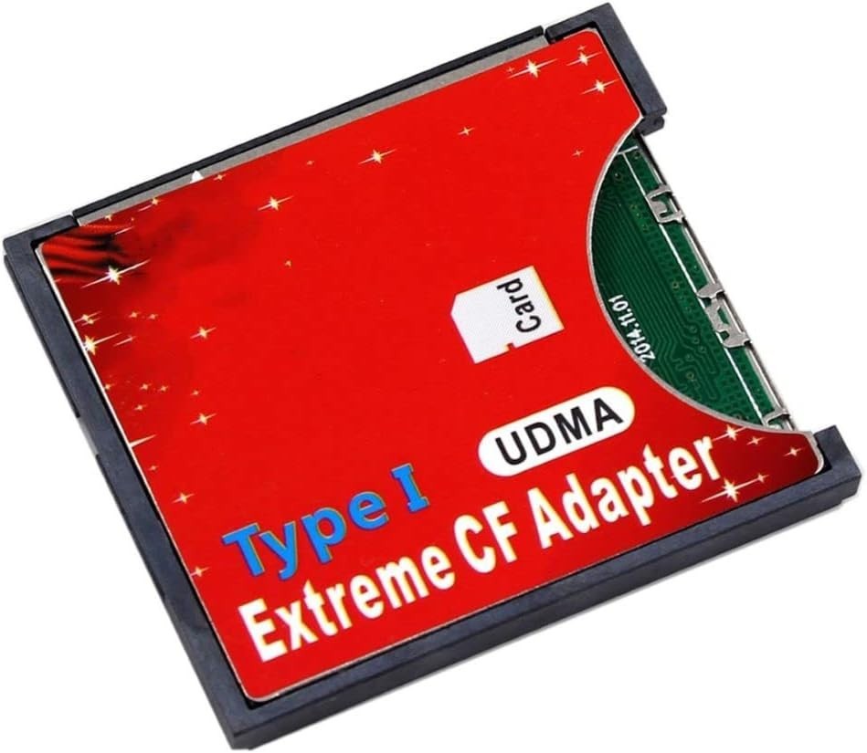 SD SDHC SDXC to CF Type I Compact Flash Memory Card Adapter Reader Support16/...