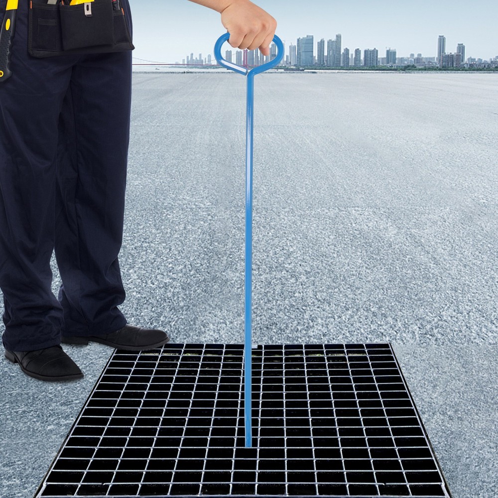 76.2cm/30in Manhole Cover Hook Tool, Versatile Lifting Hooks, Tool J-Hook