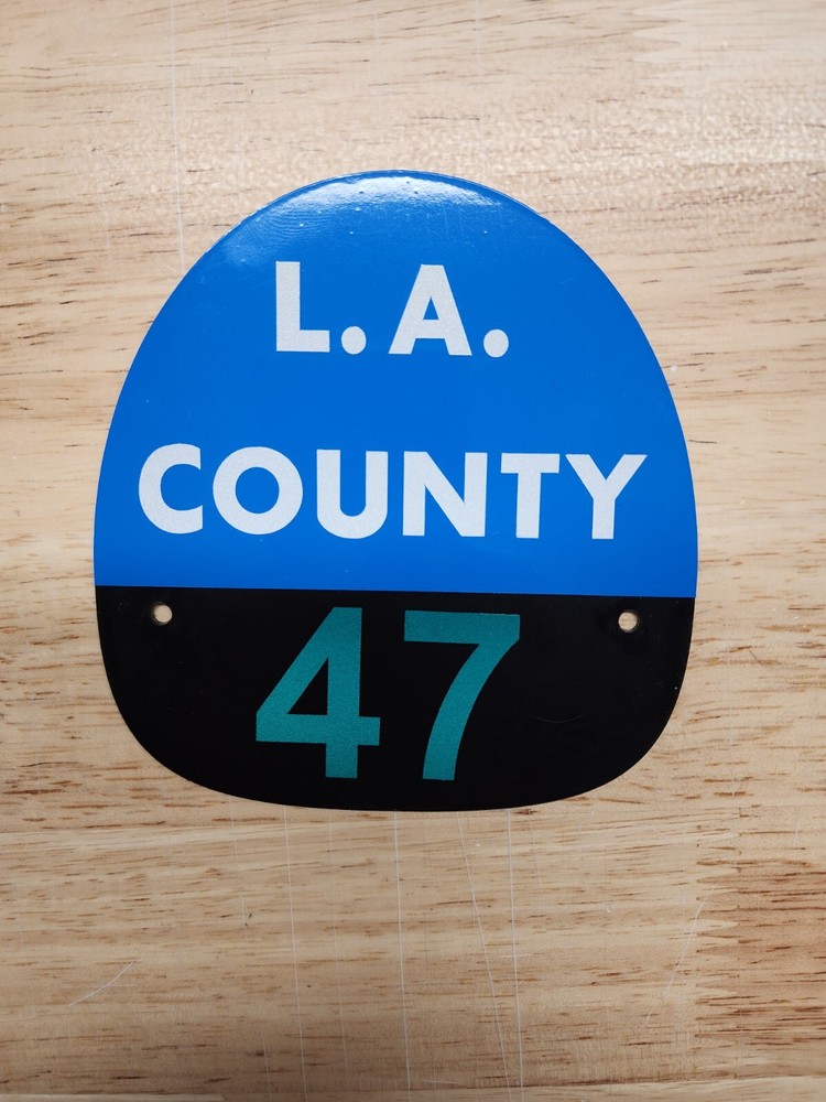 LA COUNTY 47 FIRE HELMET SHIELD