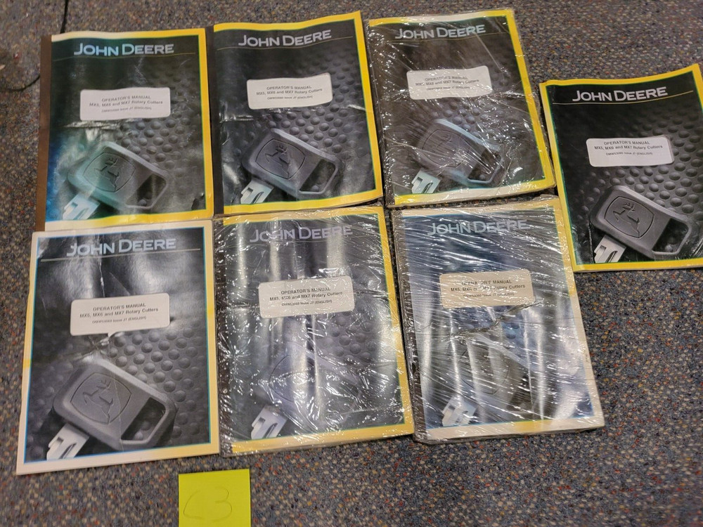 John Deere MX5 MX6 MX7 Rotary Cutter Operator Manual