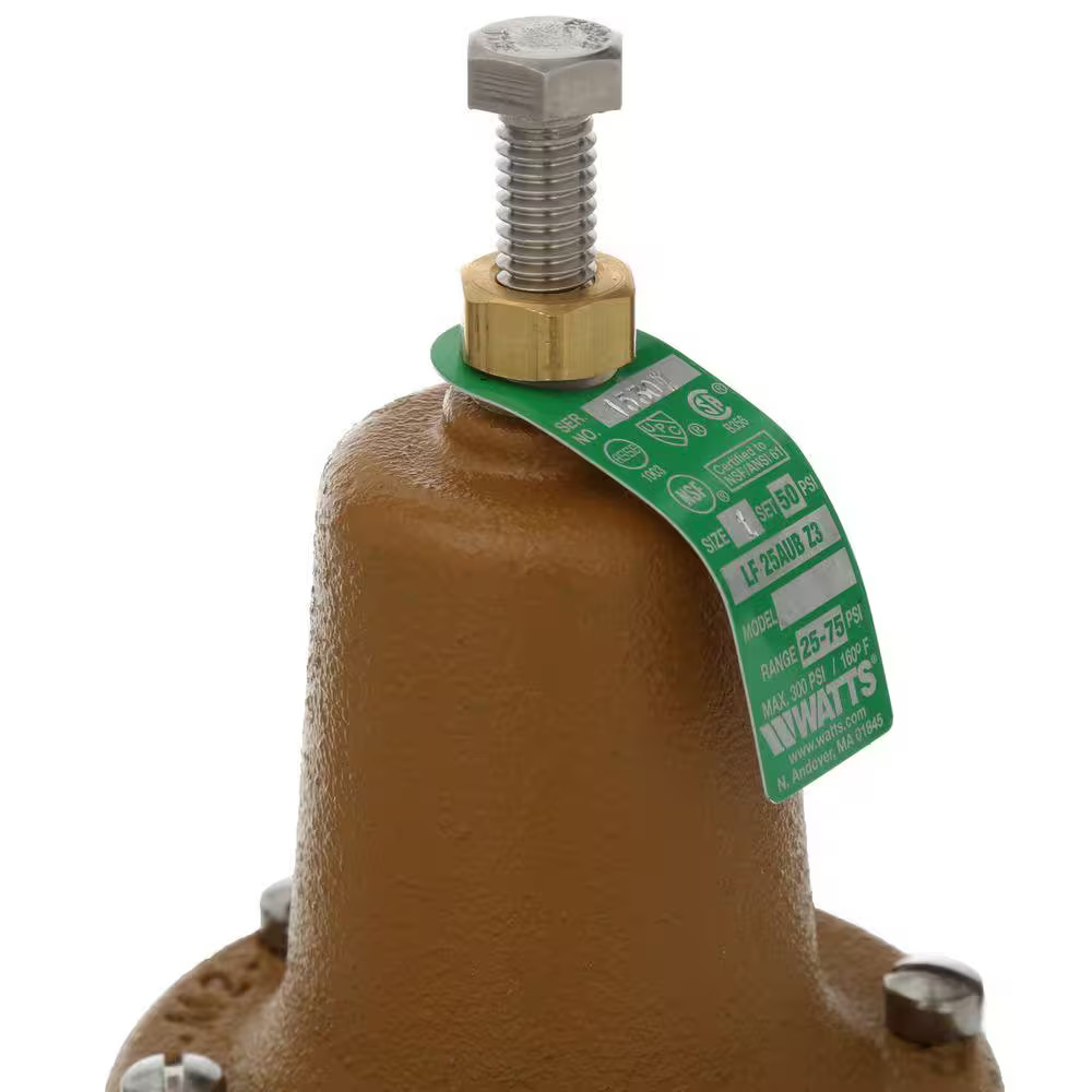 Watts 1 in. Lead-Free Brass FPT x FPT Water Pressure Reducing Valve 1 LF25AUB-Z3