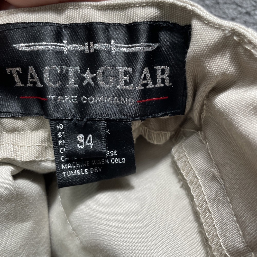 Tact Gear Take Command Tactical Pants Size 34 Medium Regular Tan Khaki Cotton