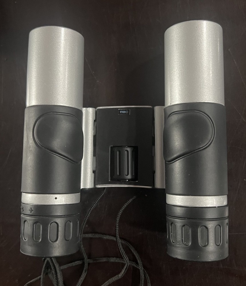 Compact Foldable Binoculars With Case & Strap 10x25 288ft Great