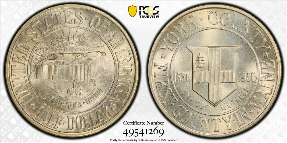 1936 PCGS MS67 York County Commemorative Half Dollar **Freshly Graded**