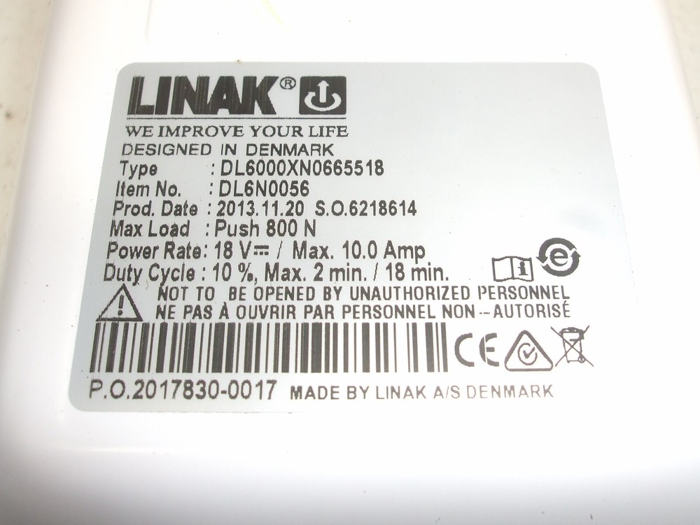 LINAK DL6N0056 Linak Leg Linear Actuator