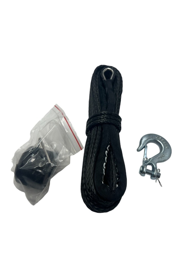 Synthetic Winch Rope Cable Line Protecting Sleeve Snap Hook Rubber Stopper