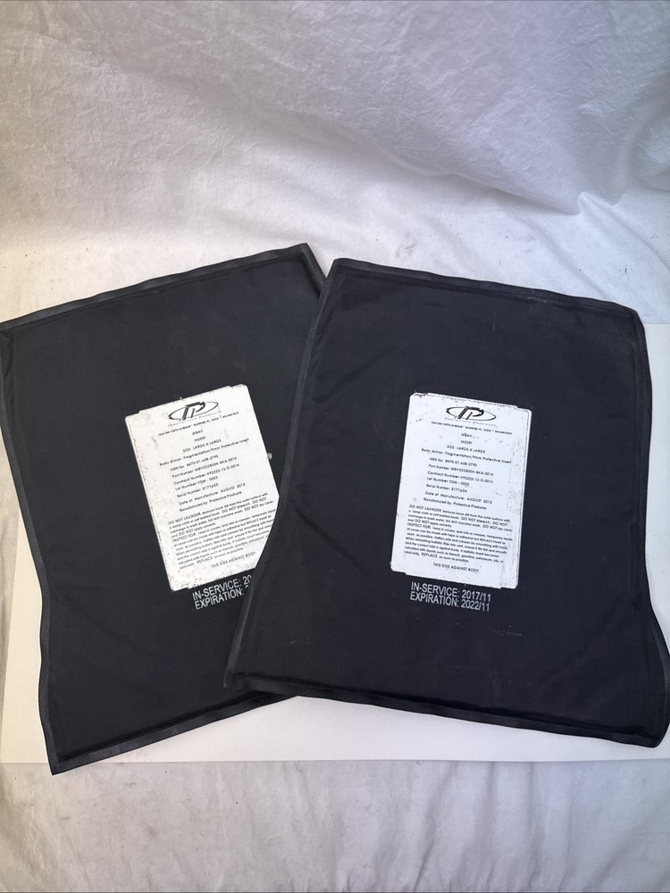 PPI Surplus Soft Ballistic MBAV Inserts Armor L/XL