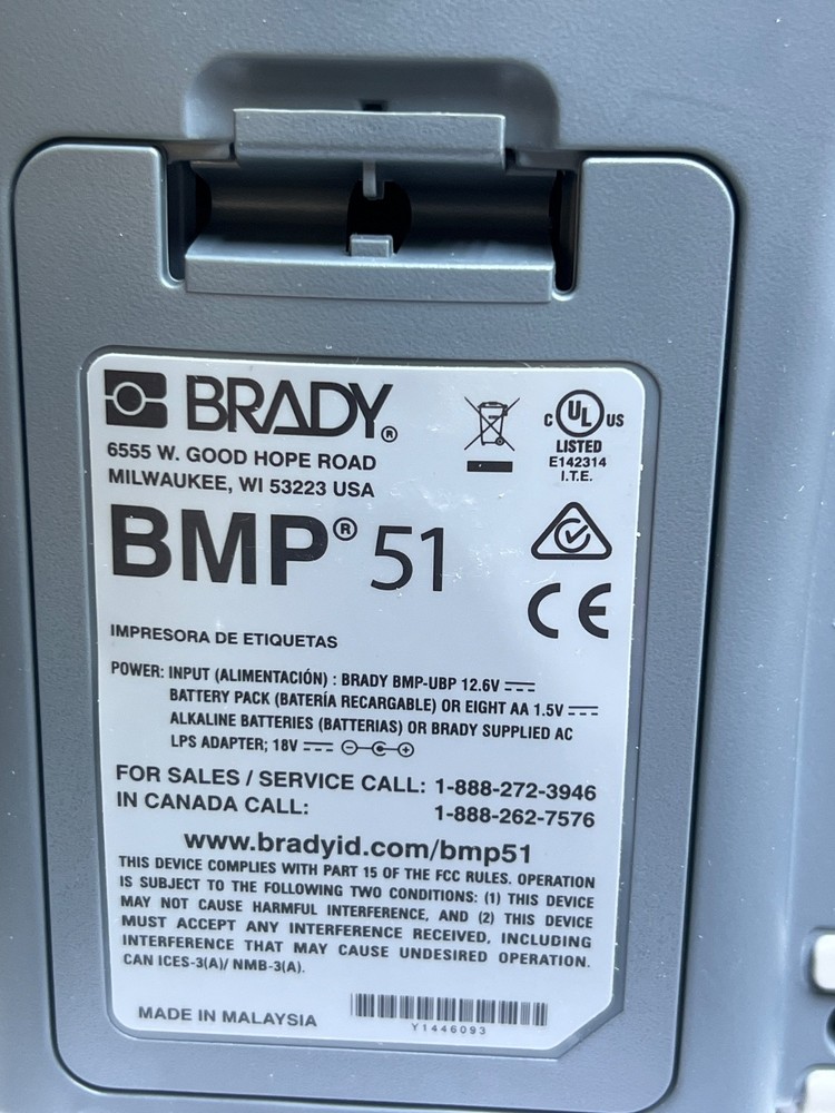 Brady BMP51 Mobile Printer
