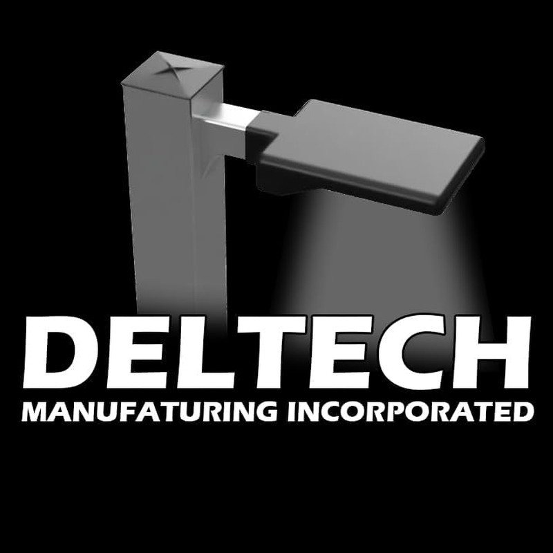 5" Square Light Pole Top Cap- Black Plastic by Deltech Manufacturing