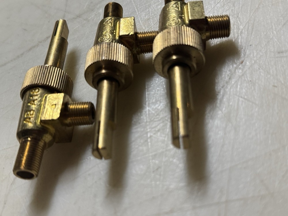 (3) Commercial Gas Range Top Burner Valves