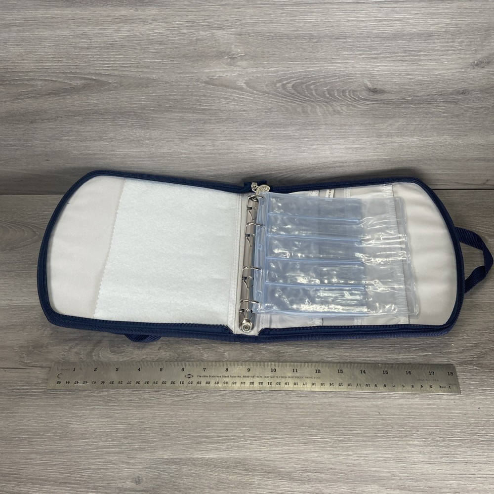 DMC Creative World Floss Carrying Case Binder Bag Canvas Embroidery Thread