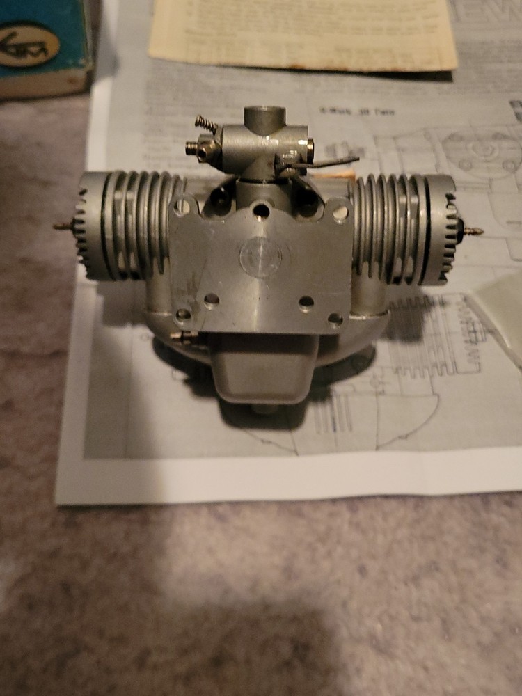 G Mark Twin Cylinder 30 Remote Control Model Airplane Engine