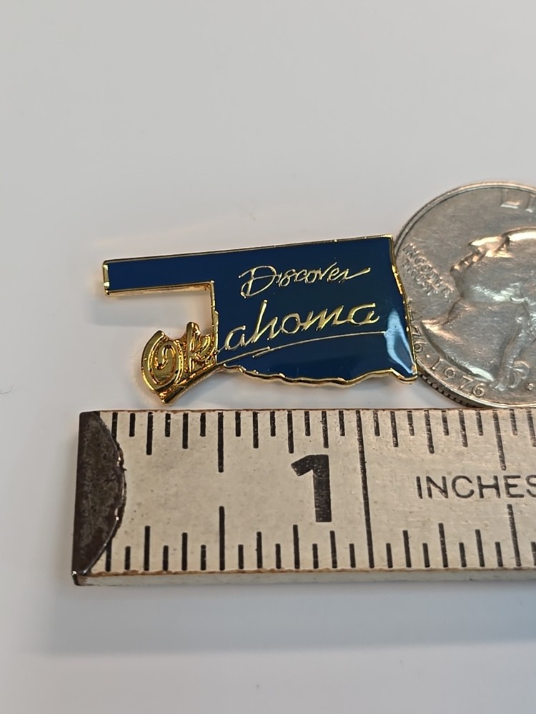 Discover Oklahoma Souvenir Lapel Pin