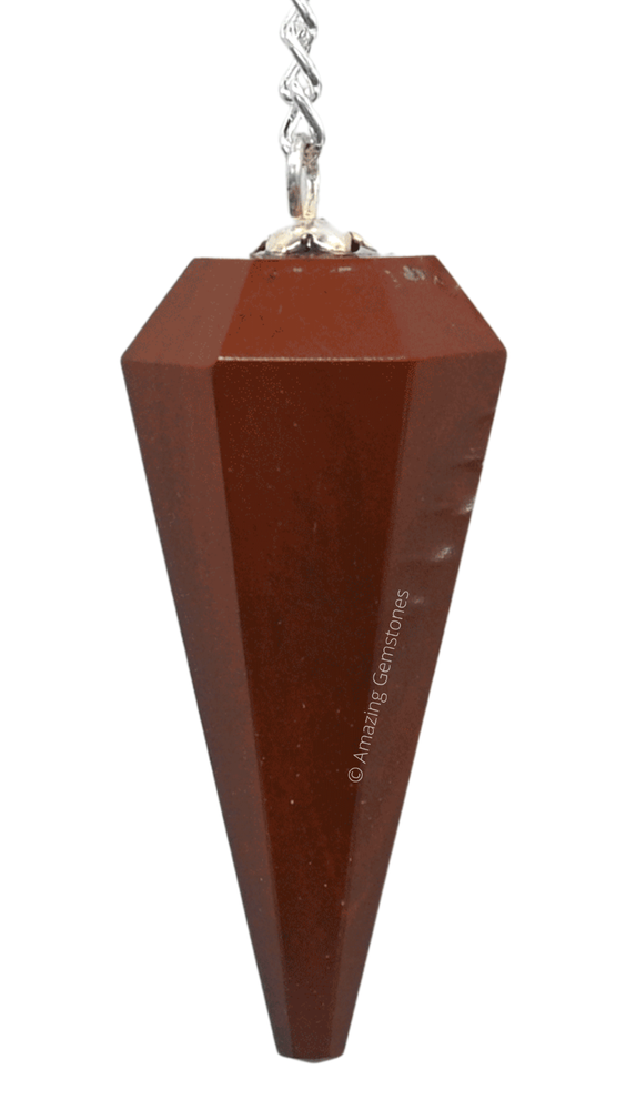 Red Jasper Dowsing Crystal Pendulum