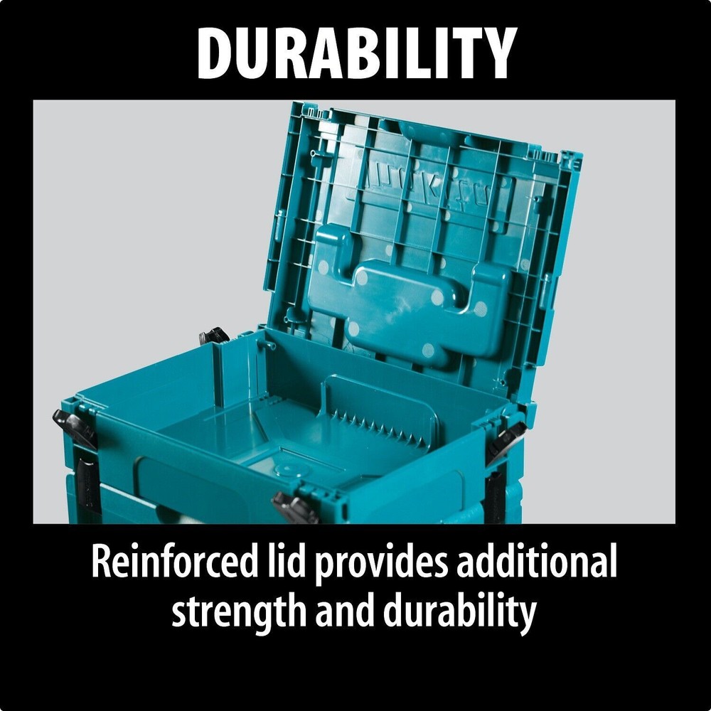 Makita 197211-7 MAKPAC Interlocking Tool Case, Medium