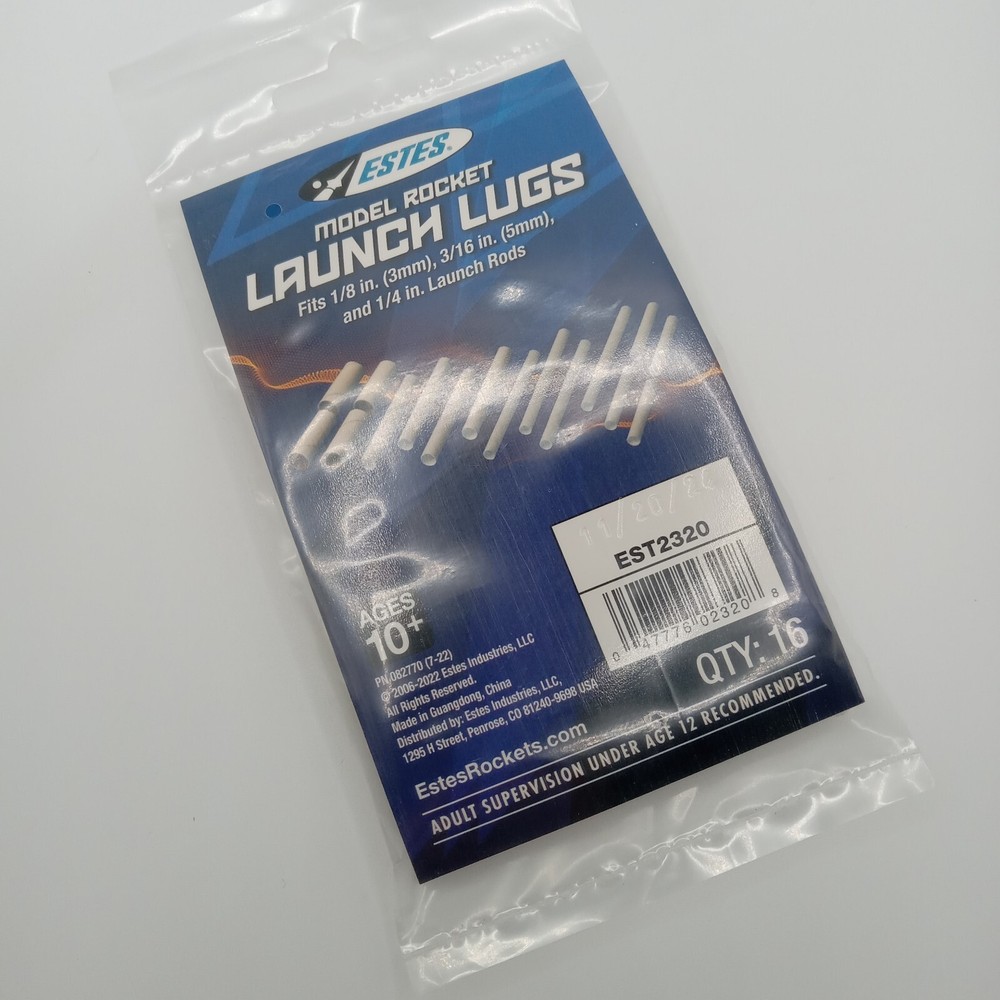 EST2320 Estes Rockets Launch Lugs Pack - NEW