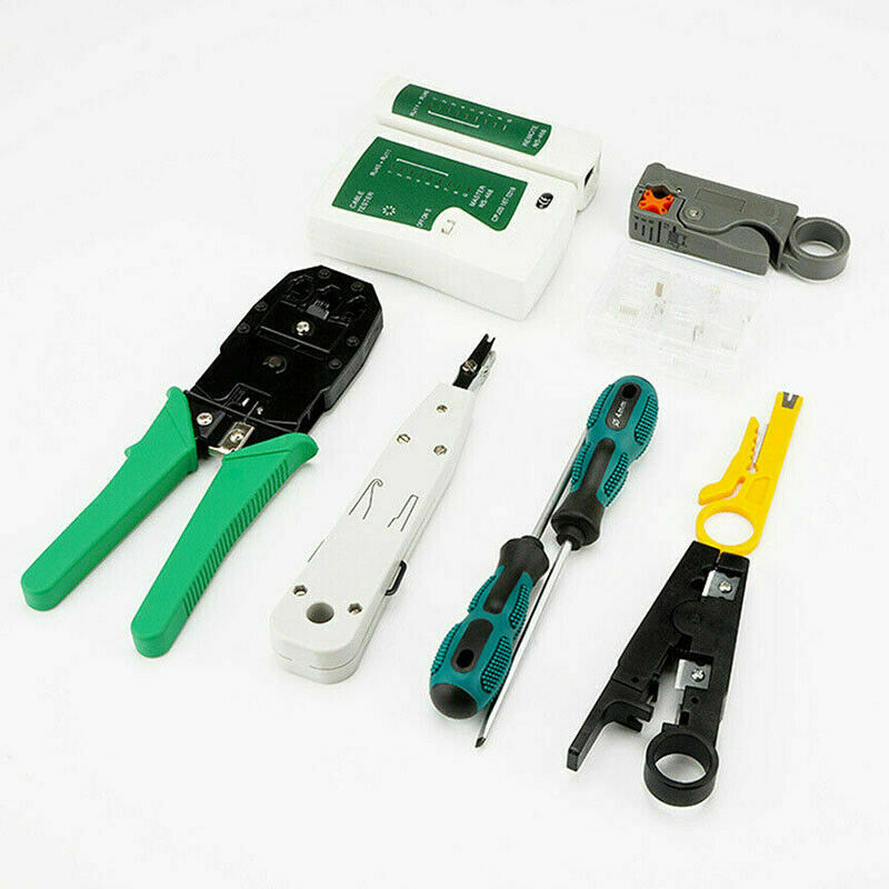 14Pcs network Ethernet tool crimping crimper for cable tester