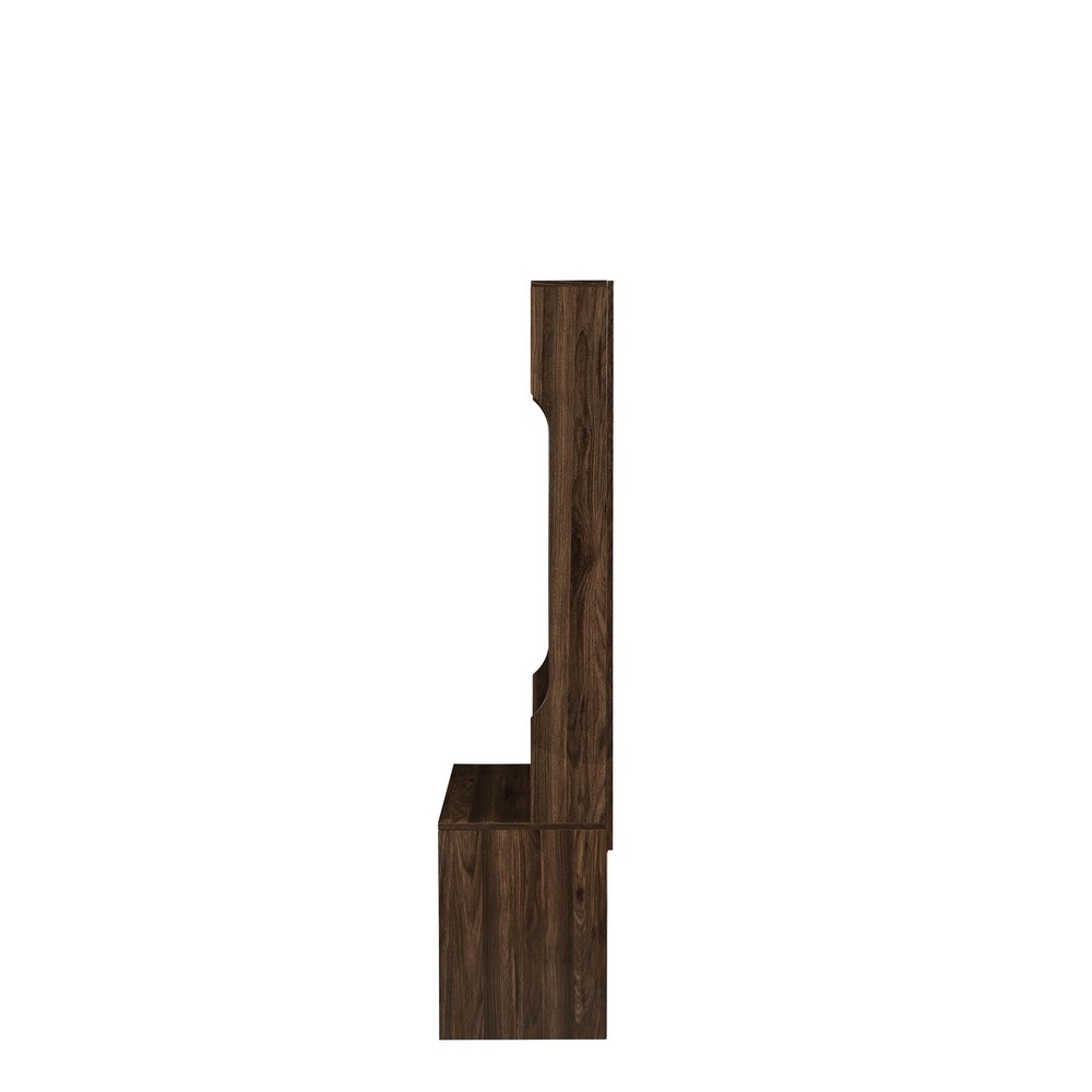 Wardrobe with 2 Drawers For Bedroom Brown