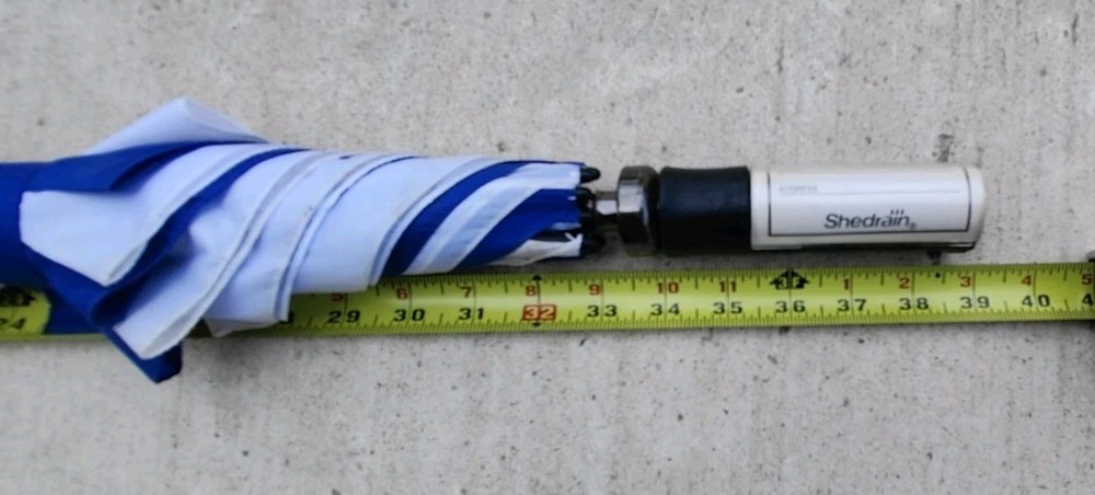 Shedrain 49” Single Canopy Golf Umbrella Blue/White
