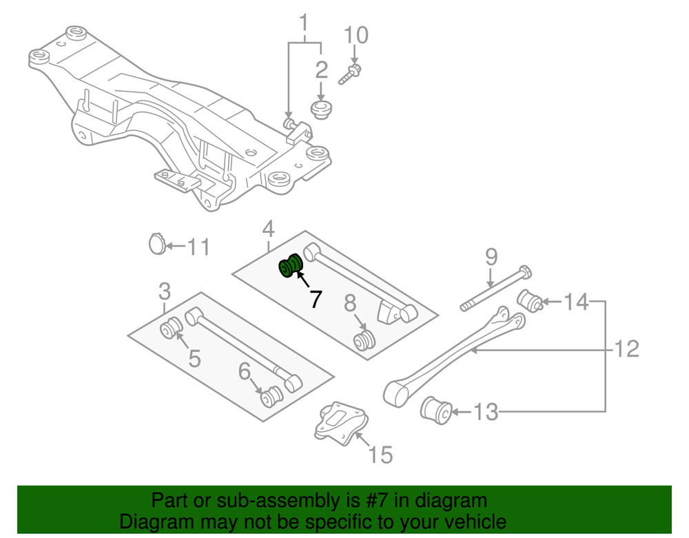 Genuine Subaru Bushing 20251AA021