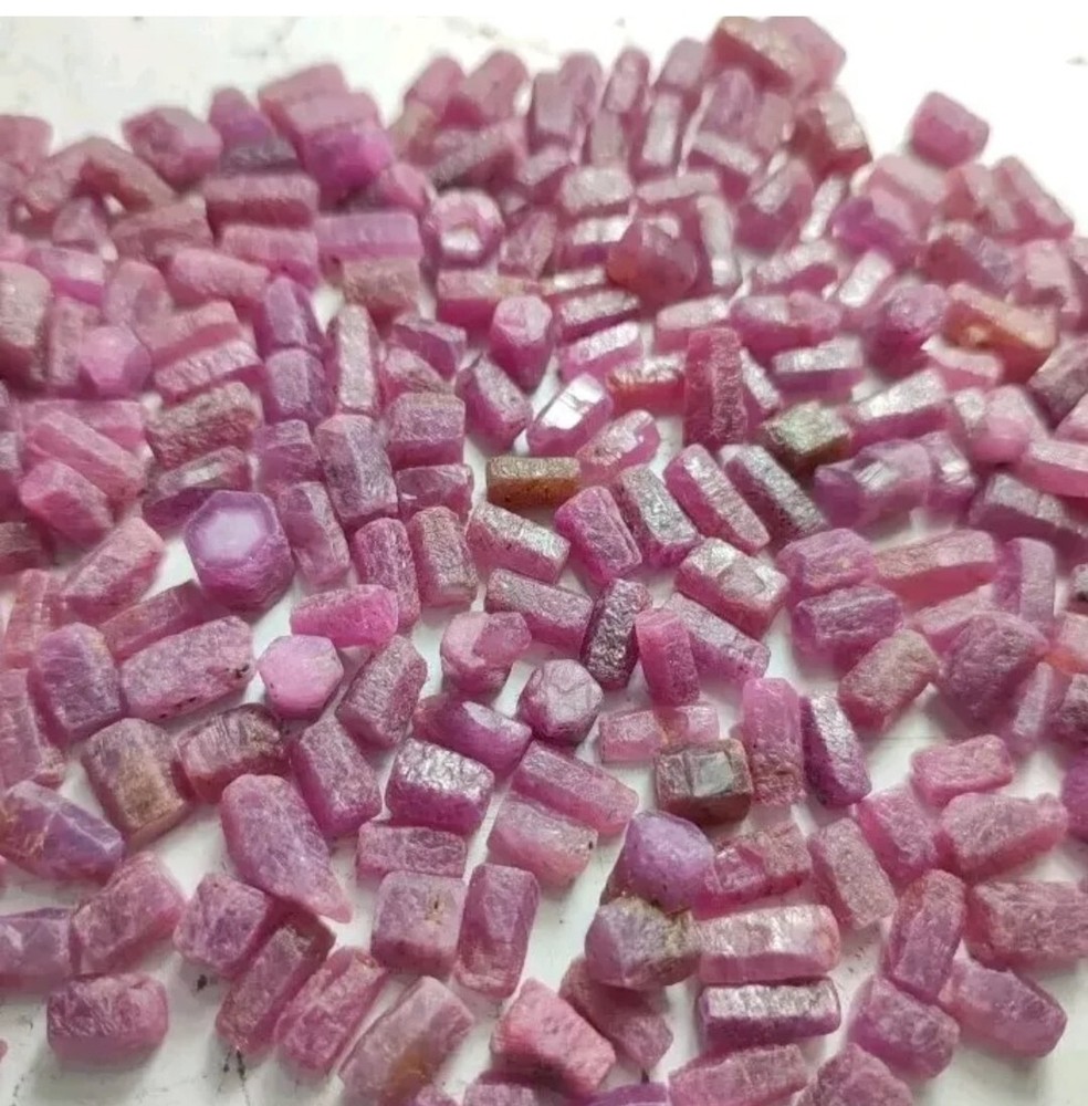 800gm Good Quality Ruby Hexagonal Crystals With Nice Color & Termination-Africa.